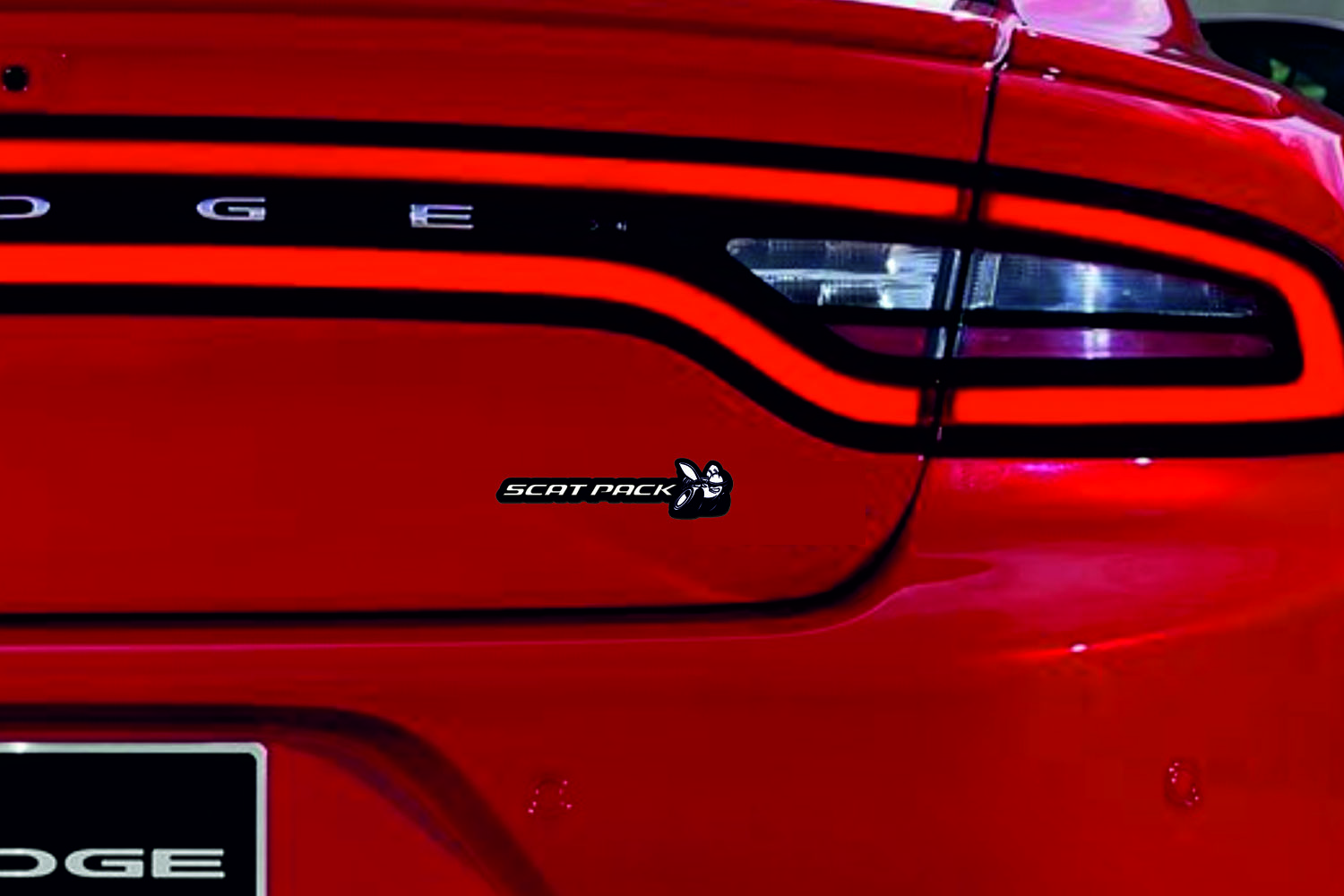 Dodge Emblem & Badges set with Scat Pack logo (Type 4)