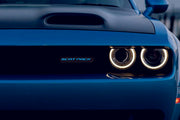 Dodge Illuminated LED Radiator Grille Emblems and Badges with Scatpack (type 5) logo Dodge Led emblems decoinfabric