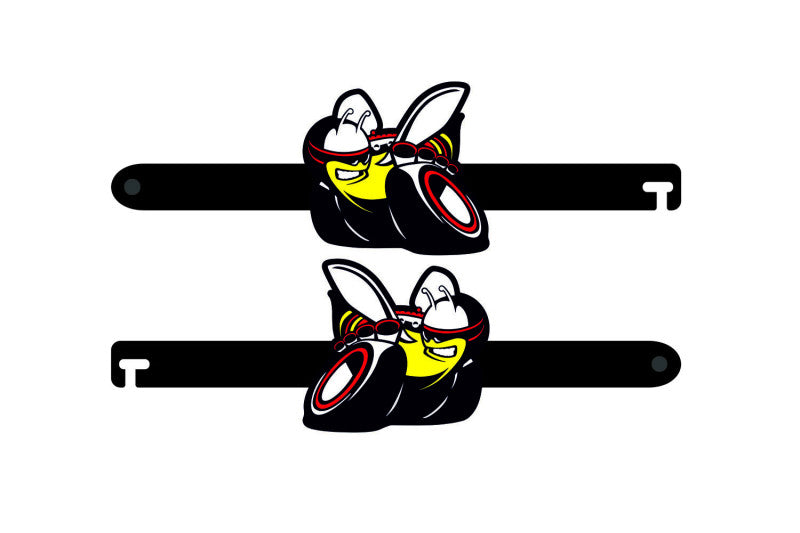 Custom Car Show Door Props Scatpack (type 1) Logo Stainless Steel