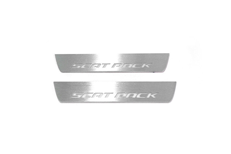 Umbrales de puerta LED Dodge Charger con logotipo ScatPack