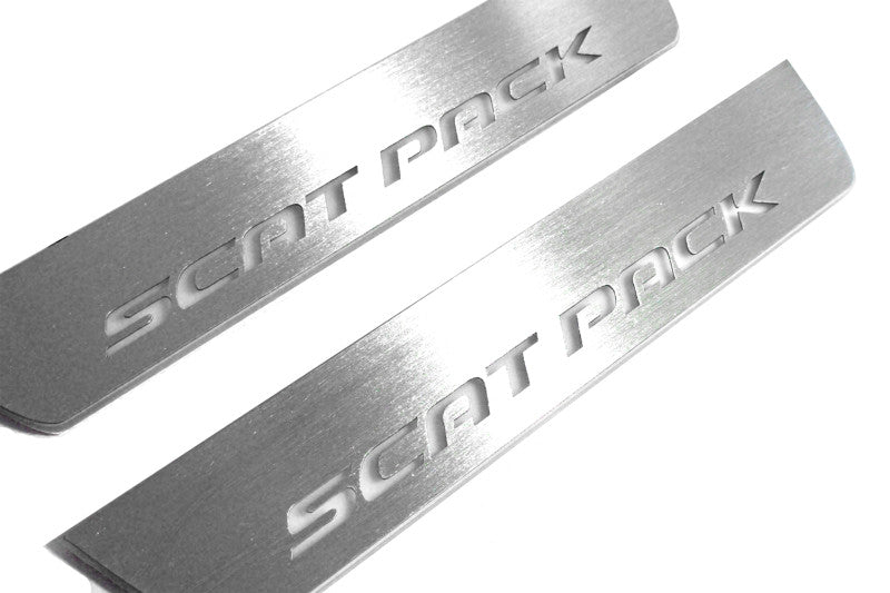 Dodge Charger 2023+ Door Sill Lights With Logo Scat Pack Dodge Led Door Sills opdesign