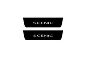 Renault Scenic III 2009-2016 Led Door Sill Pro With Logo Scenic (Premium Painting) Renault Led Door Sills PRO opdesign