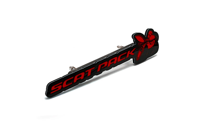 DODGE Radiator grille emblem with Scat Pack logo (type 4)