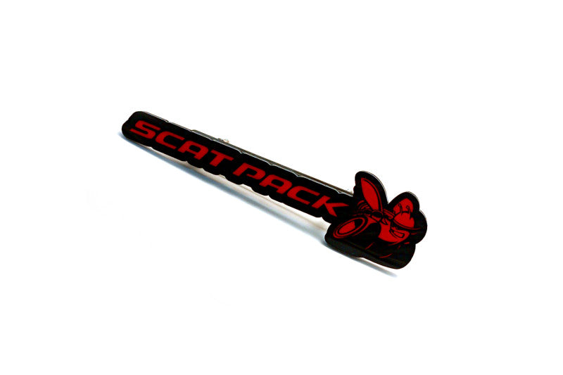 DODGE Radiator grille emblem with Scat Pack logo (type 4)