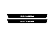 Toyota Sequoia II 2008-2022 Led Door Sill Pro With Logo Sequoia (Premium Painting) Toyota Led Door Sills PRO opdesign