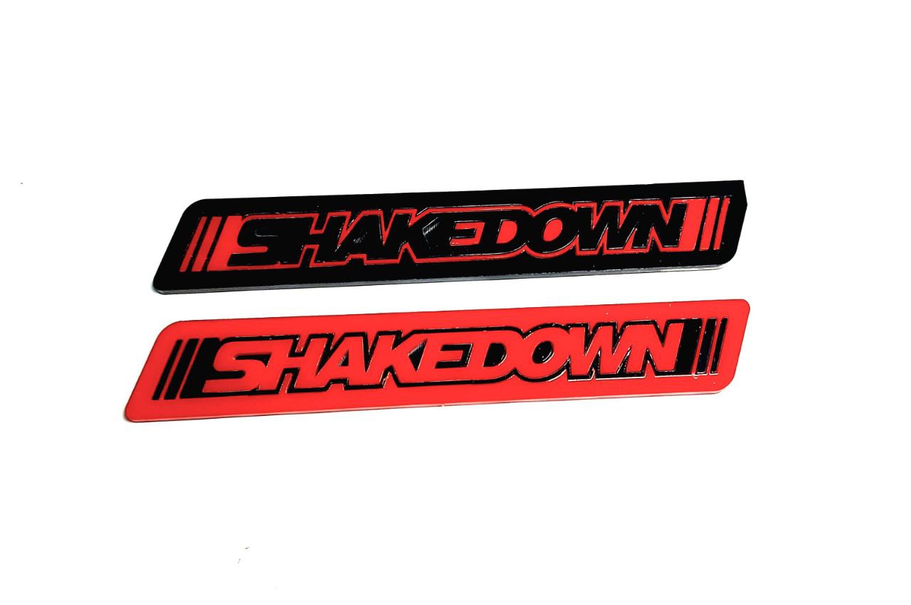 DODGE Radiator grille emblem with SHAKEDOWN logo - decoinfabric