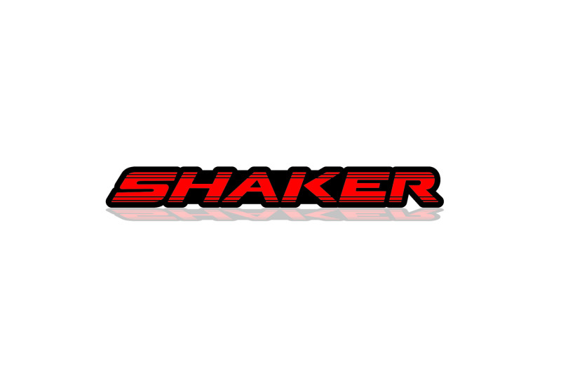 Dodge Challenger trunk rear emblem between tail lights with Shaker logo (type 2)