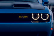 Dodge Illuminated LED Radiator Grille Emblems and Badges with Shaker logo Dodge Led emblems decoinfabric