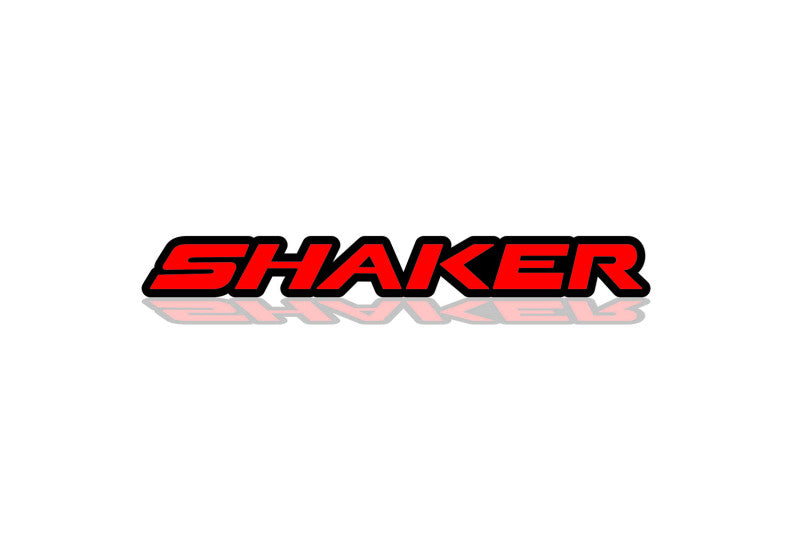 Dodge Challenger tailgate trunk rear emblem with Shaker logo (BIG Size) Dodge emblems decoinfabric