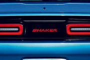 Dodge Challenger tailgate trunk rear emblem with Shaker logo (BIG Size) Dodge emblems decoinfabric