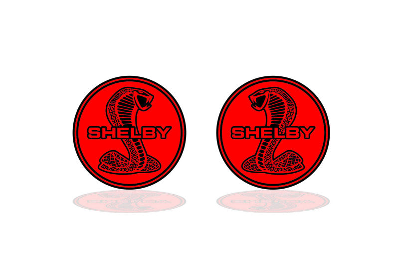 Ford Mustang emblem for fenders with Snake Shelby logo