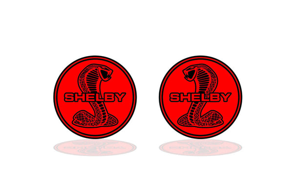 Ford Mustang emblem for fenders with Snake Shelby logo (Type 2)