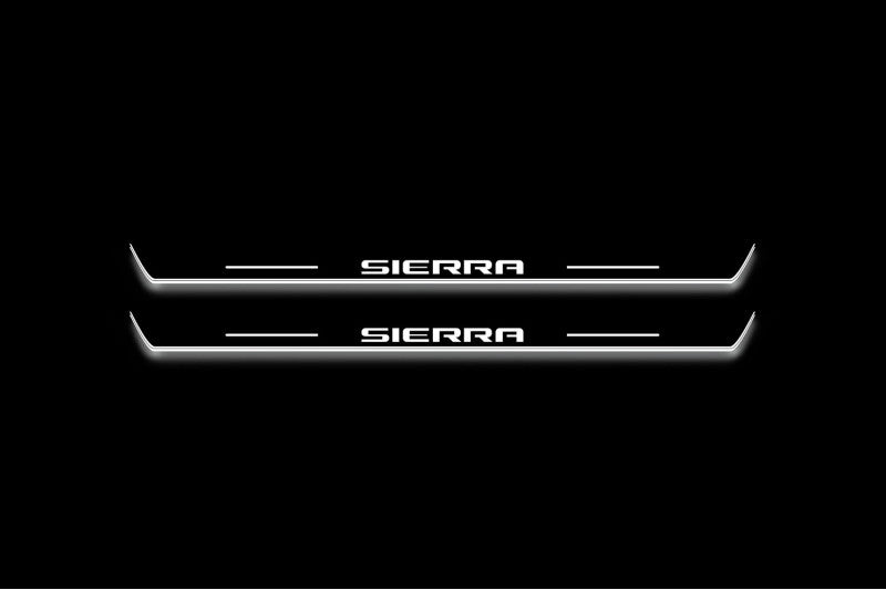 GMC Sierra V 2018+ LED Door Sills PRO With Logo Sierra