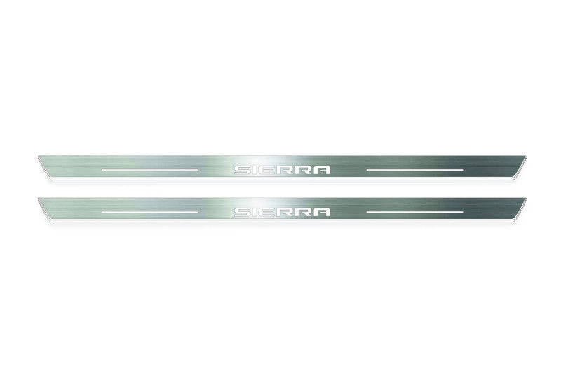 GMC Sierra V 2018+ LED Door Sills PRO With Logo Sierra