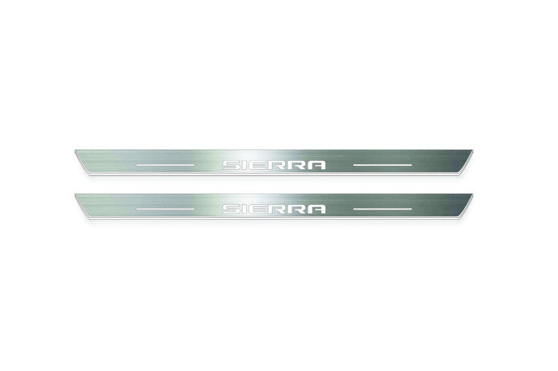 GMC Sierra V 2018+ LED Door Sills PRO With Logo Sierra