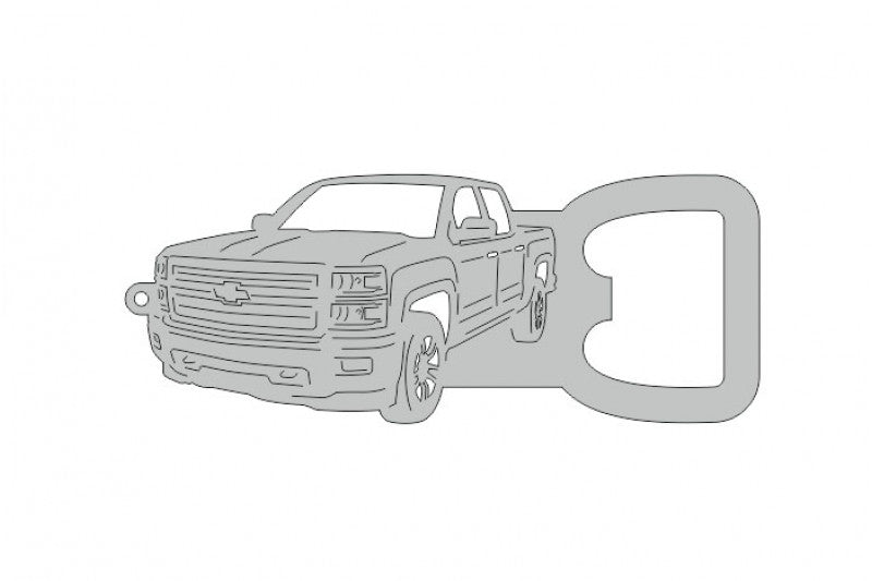 Keychain Bottle Opener for Chevrolet Silverado III 2014-2019 Keychains opdesign
