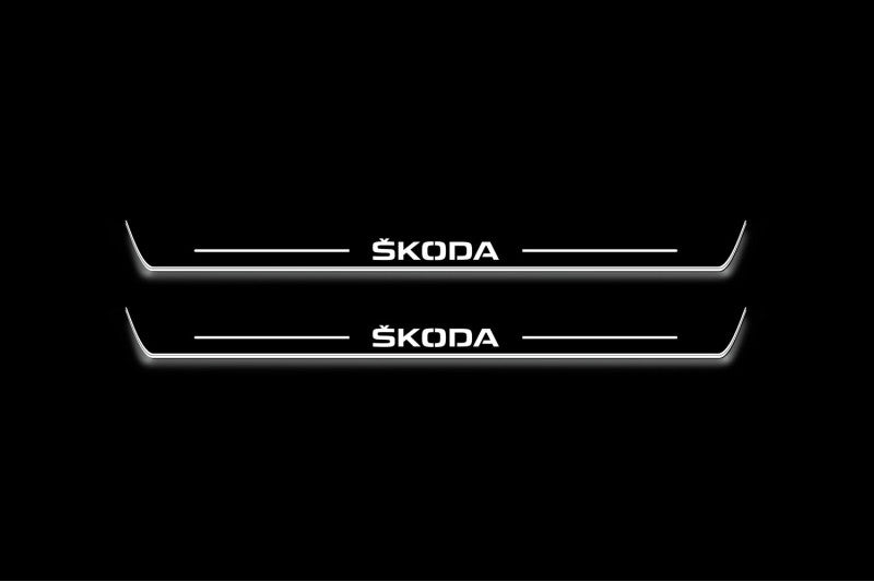 Skoda Octavia IV (A8) 2020+ Car Light Sill With Logo Skoda