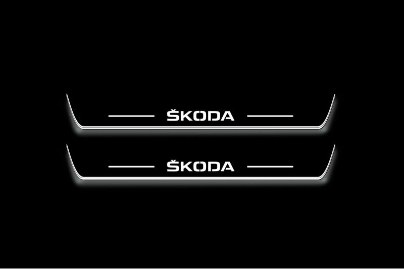 Skoda Yeti 2009-2017 Car Door Sill With Skoda Logo