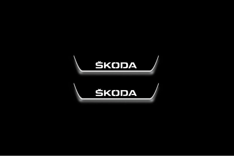 Skoda Octavia IV (A8) 2020+ Car Light Sill With Logo Skoda