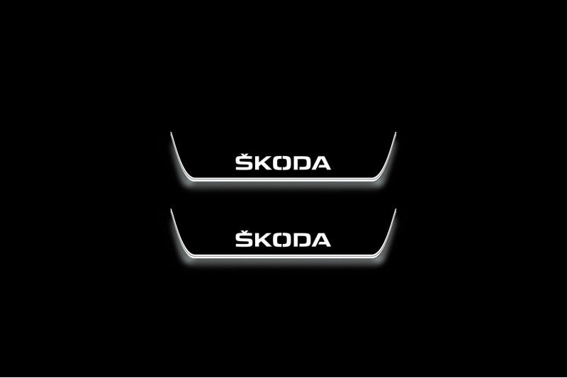 Skoda Yeti 2009-2017 Car Door Sill With Skoda Logo