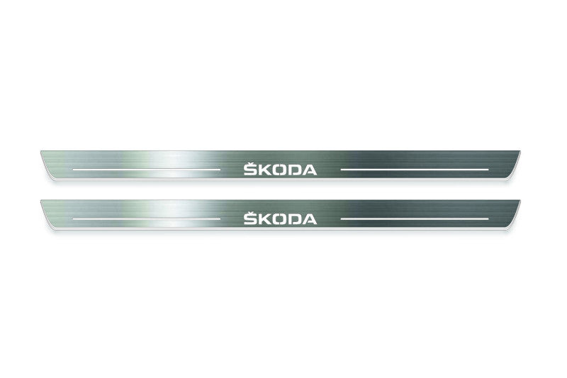 Skoda Enyaq 2020+ LED Door Sills PRO With Logo Skoda