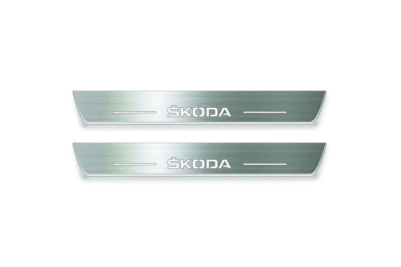 Skoda Yeti 2009-2017 Car Door Sill With Skoda Logo