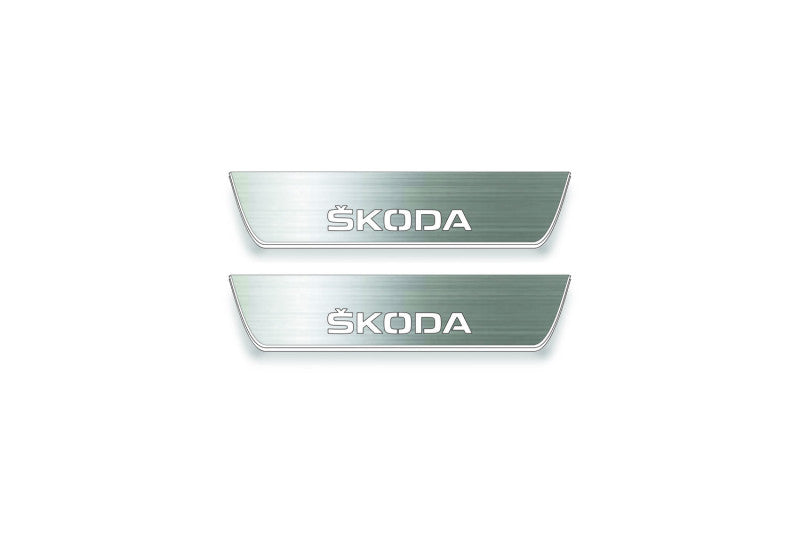 Skoda Yeti 2009-2017 Car Door Sill With Skoda Logo