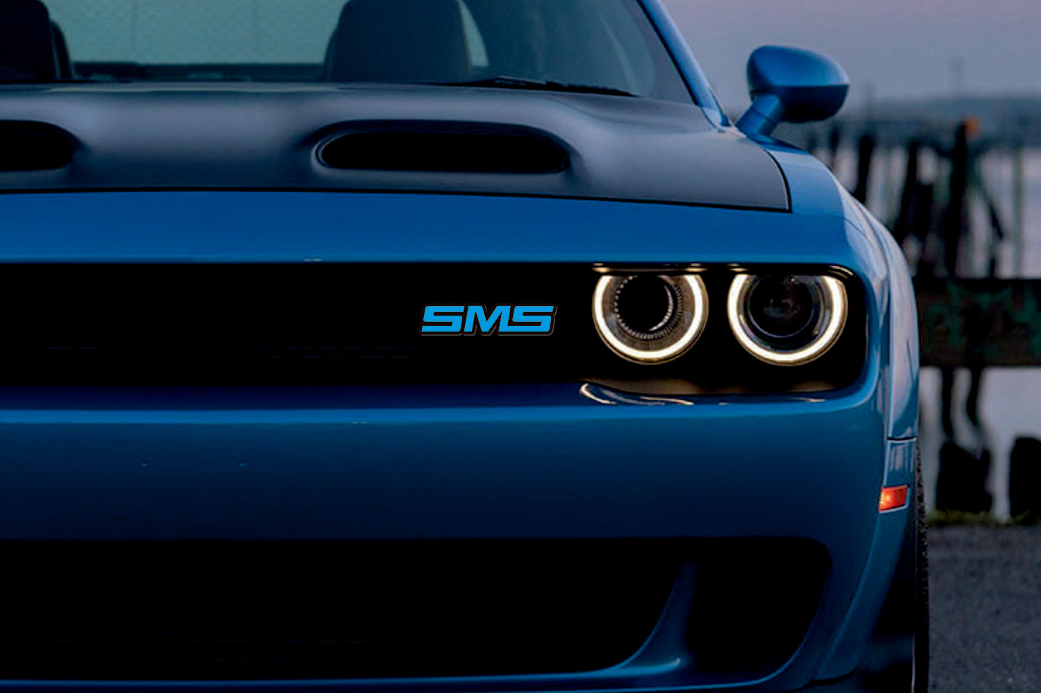 DODGE Radiator grille emblem with SMS logo