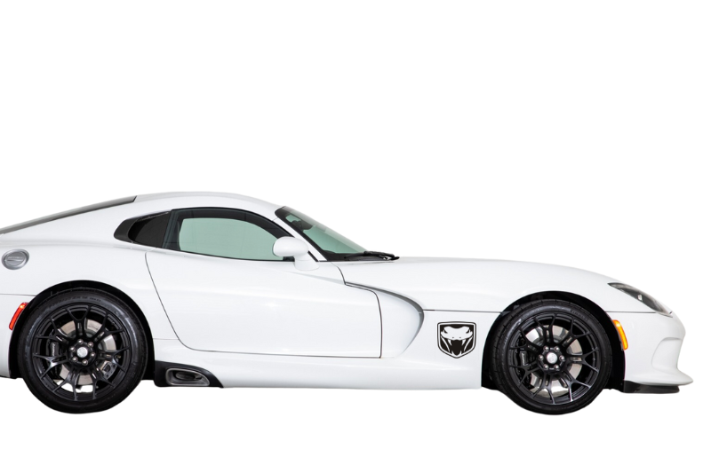 Dodge Viper Emblem & Badges set with Striking Snake logo (type 2) Dodge emblems decoinfabric