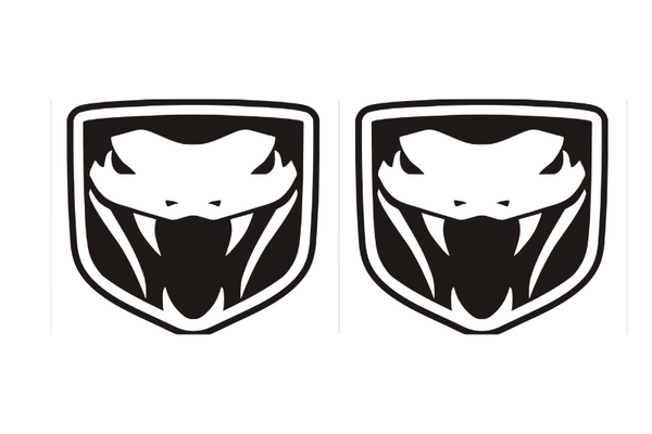 DODGE Viper emblem for fenders with Striking Snake logo (type 2)