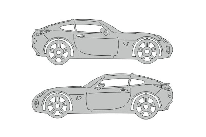 Pontiac Solstice (2005-2010) Floor Mat Emblem Set – Stainless Steel Badges Car Mats Badges Decoin