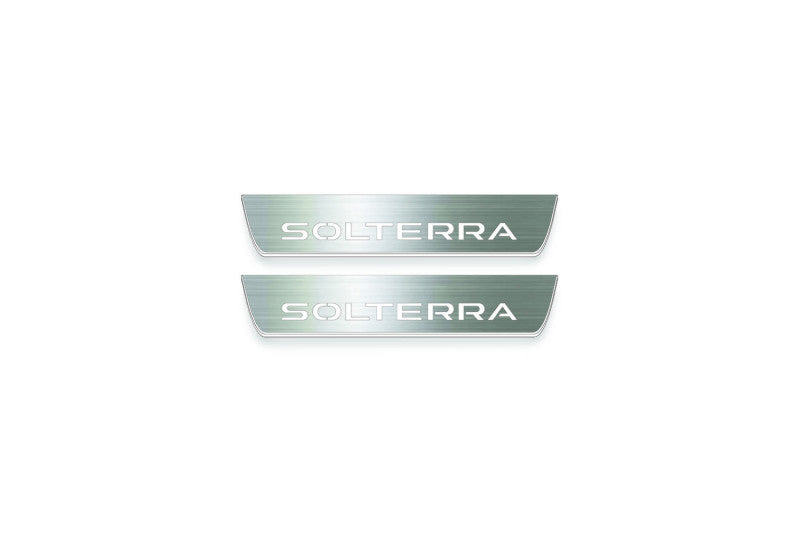 Subaru Solterra 2022+ LED Door Sills With Solterra Logo
