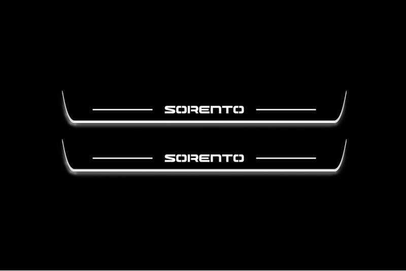 KIA Sorento III 2015-2020 LED Car Door Sill With Logo Sorento