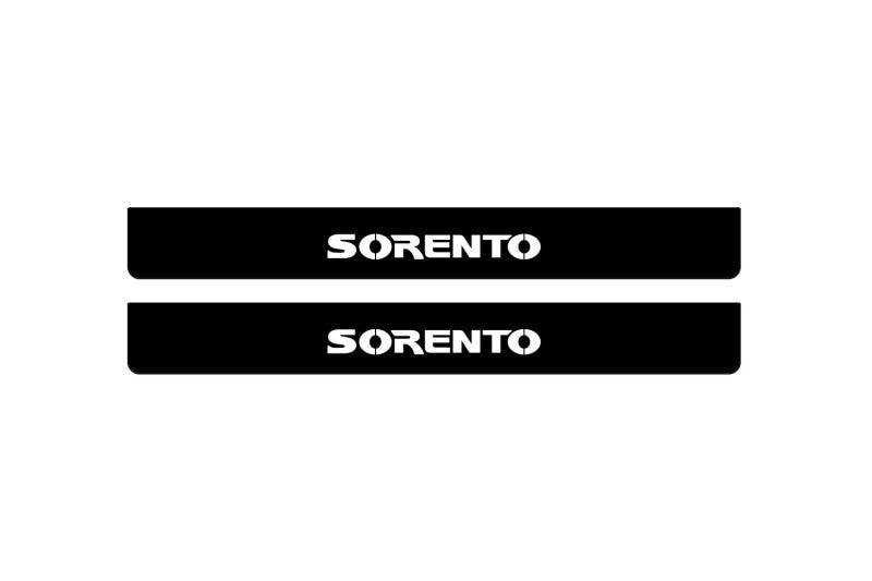 KIA Sorento I 2002-2009 Led Door Sill Pro With Logo Sorento (Premium Painting) KIA Led Door Sills PRO opdesign