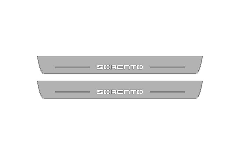 KIA Sorento III 2015-2020 LED Car Door Sill With Logo Sorento KIA Led Door Sills opdesign