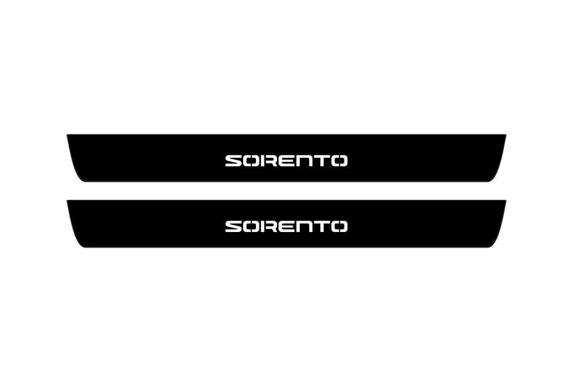 KIA Sorento III 2015-2020 Led Door Sill Pro With Logo Sorento (Premium Painting) KIA Led Door Sills PRO opdesign