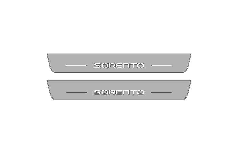 KIA Sorento III 2015-2020 LED Car Door Sill With Logo Sorento KIA Led Door Sills opdesign