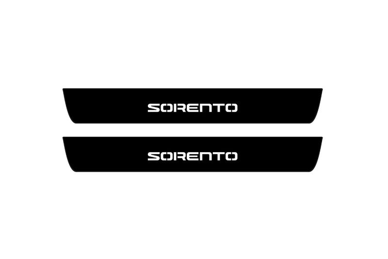 KIA Sorento III 2015-2020 Led Door Sill Pro With Logo Sorento (Premium Painting) KIA Led Door Sills PRO opdesign