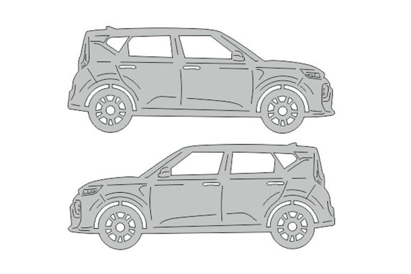 Kia Soul III (2019+) Floor Mat Emblem Set – Stainless Steel Badges Car Mats Badges Decoin