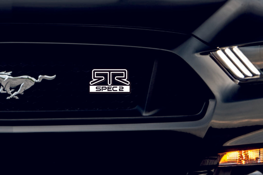 Ford Radiator grille emblem with RTR Spec 2 logo
