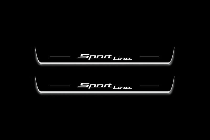 BMW 3 G20 2019+ Led Door Sill Pro with Sport Line logo