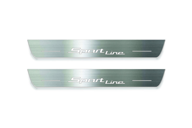 BMW 5 G30 2017-2023 Led Door Sill Pro with Sport Line logo