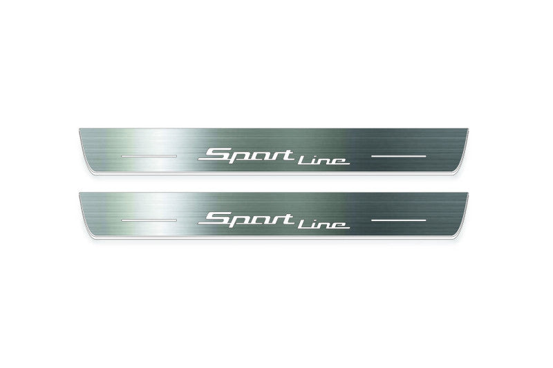 BMW 3 G20 2019+ Led Door Sill Pro with Sport Line logo