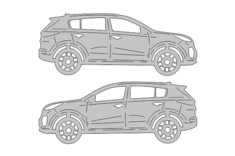 Kia Sportage IV (2015+) Floor Mat Emblem Set – Stainless Steel Badges Car Mats Badges Decoin