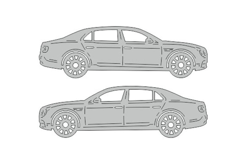 Bentley Continental Flying Spur II (2013-2019) Floor Mat Emblem Set – Stainless Steel Badges Car Mats Badges Decoin