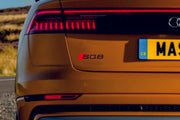 Audi tailgate trunk rear 3D emblem with SQ8 logo (type MIXT) Var. 1 Audi emblems decoinfabric