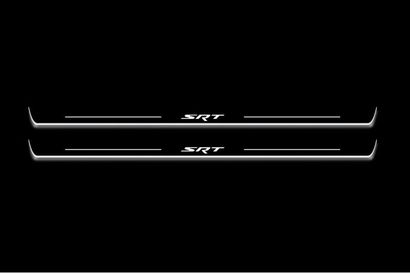 Dodge Challenger 2008+ LED Door Sill With Logo SRT