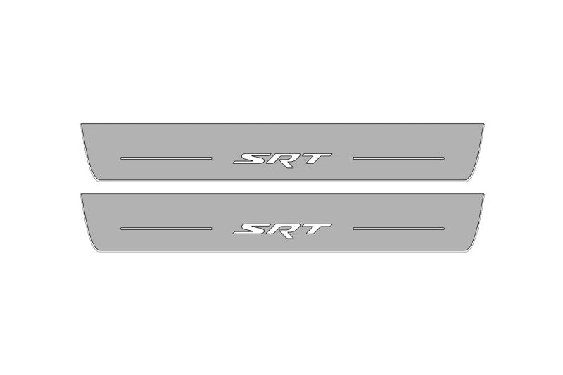 Jeep Grand Cherokee V 2021+ Door Sill Led Plate With SRT Logo Jeep Led Door Sills opdesign