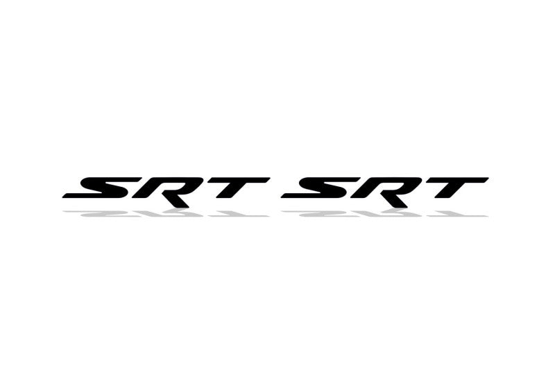 Chrysler emblem for fenders with SRT logo (Type Mono) Chrysler emblems decoinfabric BLACK
