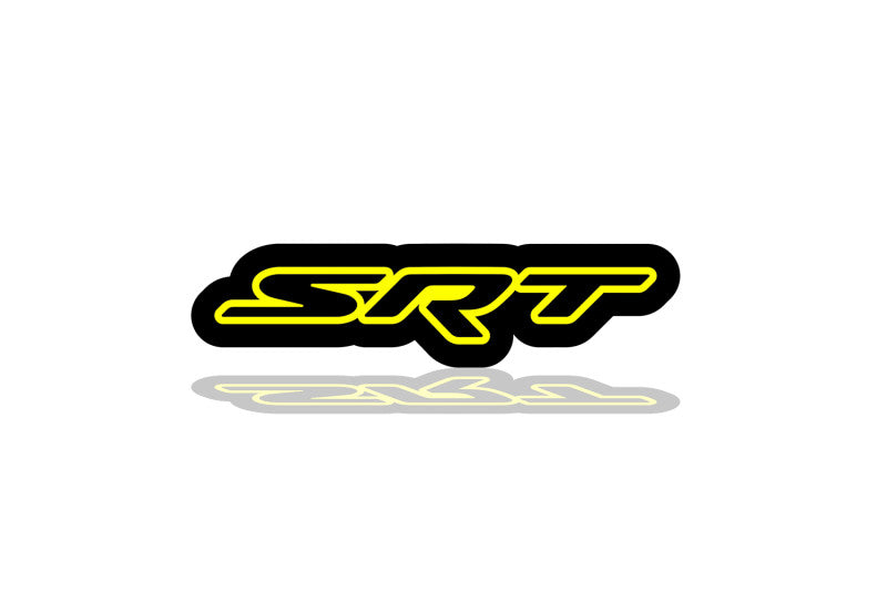 Dodge Illuminated LED Radiator Grille Emblems and Badges with SRT (type 2) logo Dodge Led emblems decoinfabric